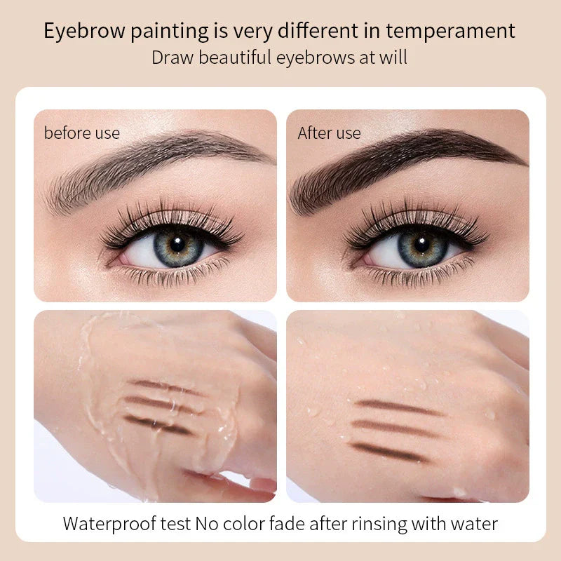Double-ended ultra-fine non-marking eyebrow pencil