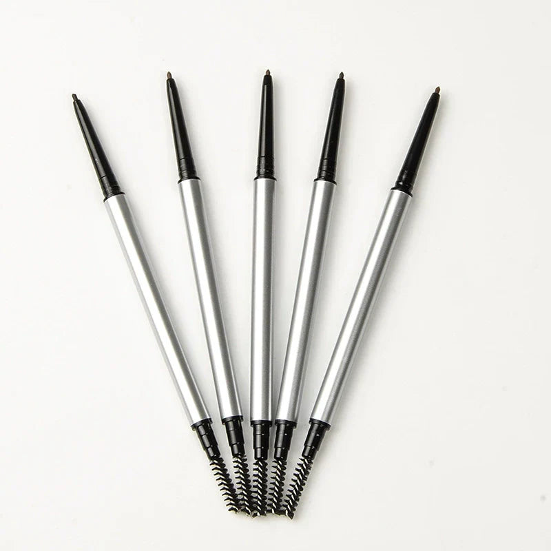 5PC 1.5mm thin silver double-ended eyebrow pencil